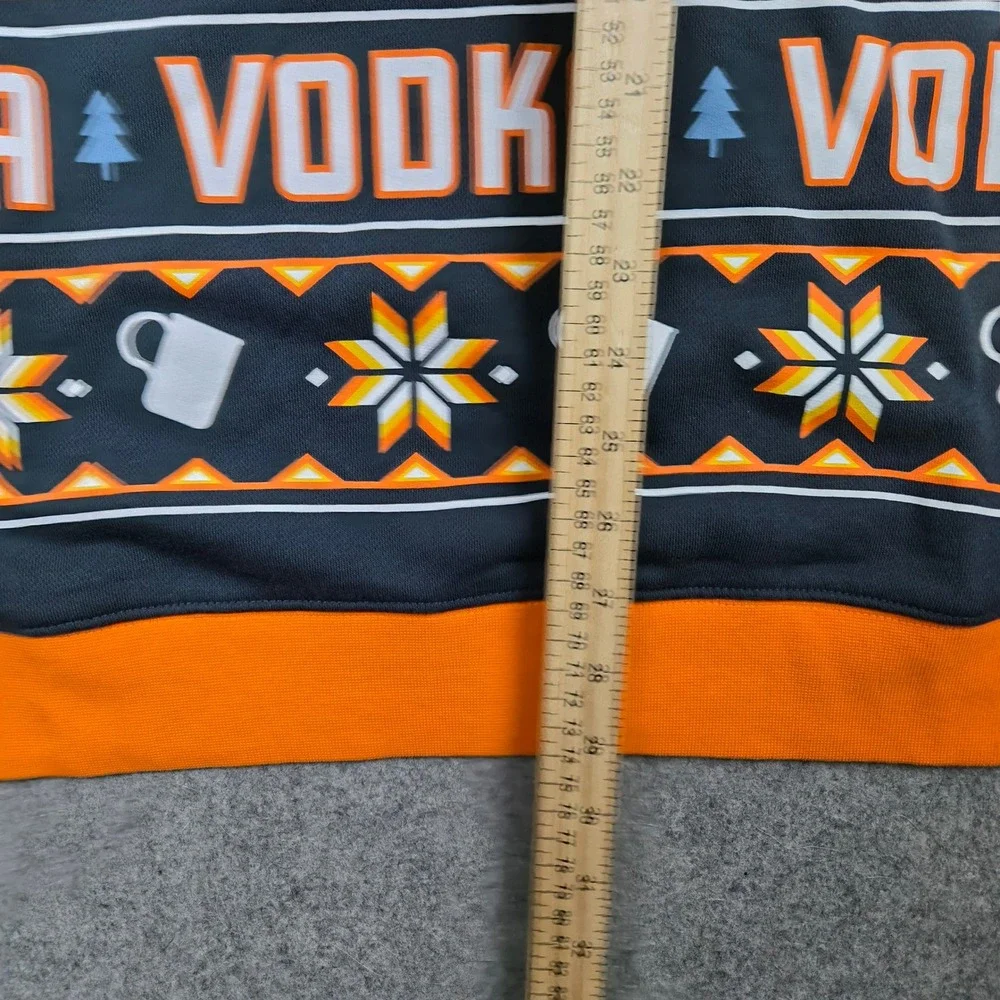 Tito's Handmade Vodka Sweatshirt Size XL Black Ugly Christmas Sweater Holiday